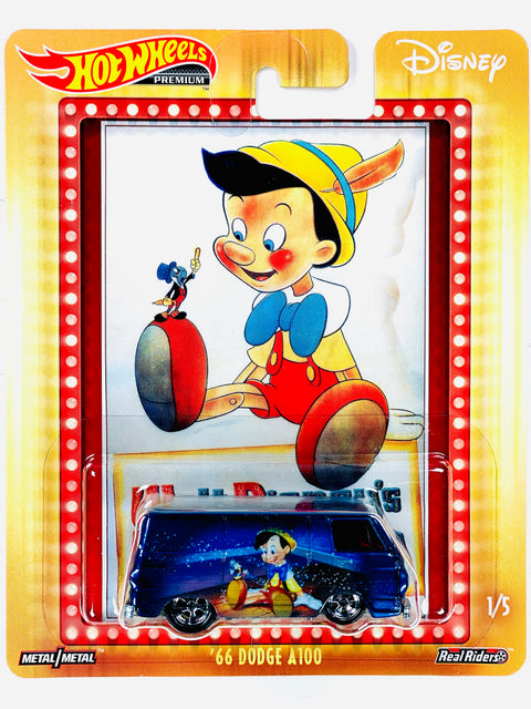 Hot Wheels 2019 Pop Culture Disney Pinocchio '66 Dodge A100 - Damaged Card