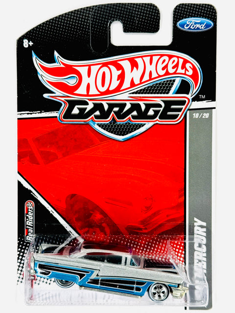 Hot Wheels Garage '56 Mercury Silver & Blue - Damaged Card/Blister