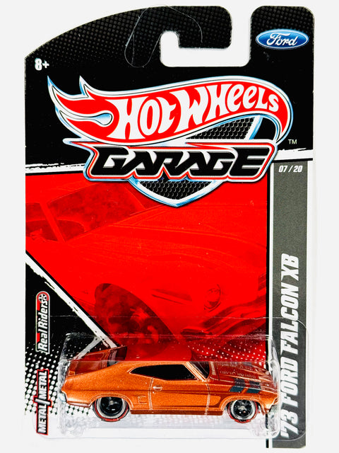 Hot Wheels Garage '73 Ford Falcon XB Orange - Damaged Card/Blister