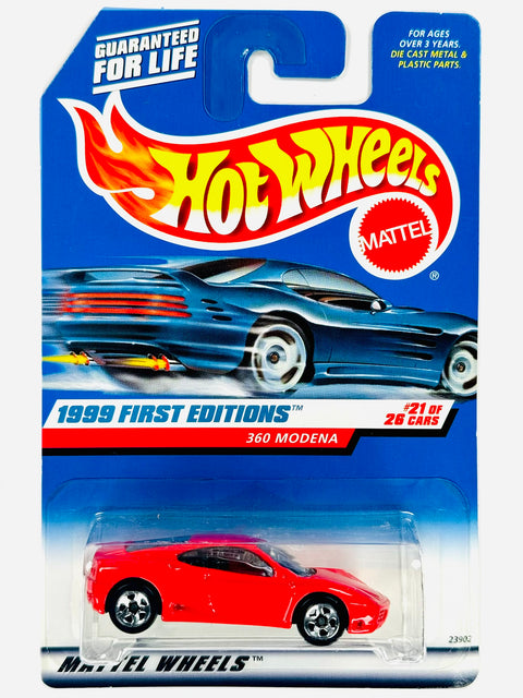 Hot Wheels 1999 First Editions 360 Modena Red (21/26) - Damaged Card/Blister