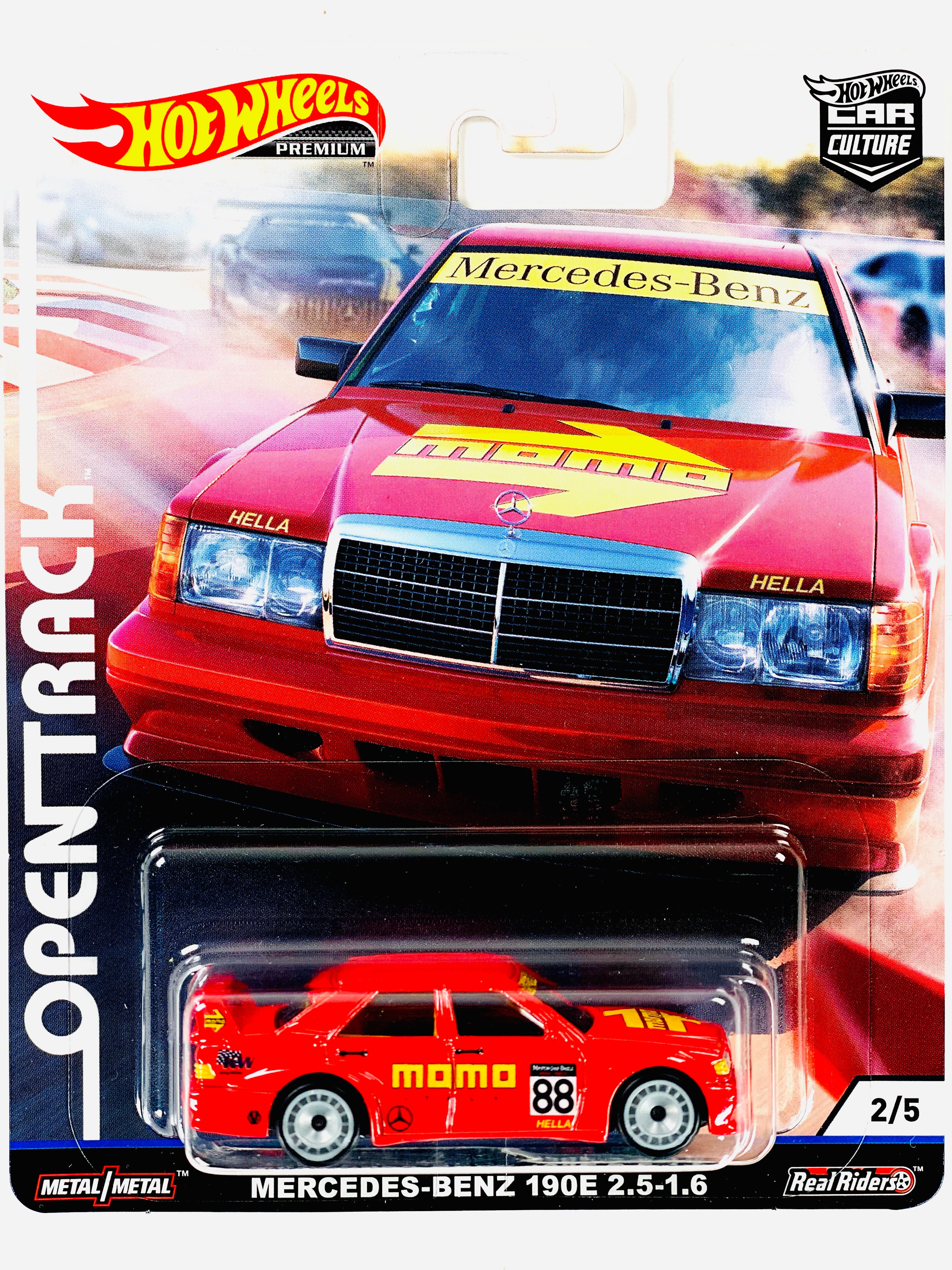 ◆タチカワ◆バーチカル◆W190×H205◆O-2512BL2◆ Hot Wheels 2019 Car Culture Open Track MOMO Mercedes-Benz 190E 2.5