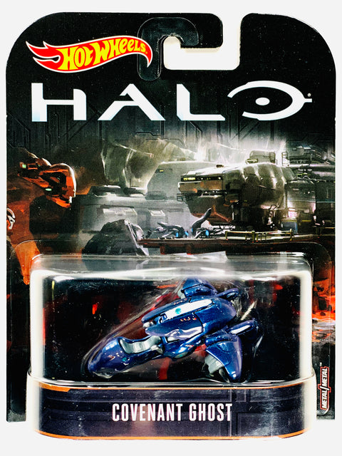 Hot Wheels 2016 Retro Entertainment Halo Covenant Ghost - Damaged Card