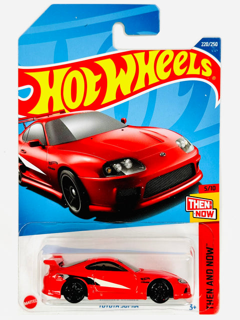 Hot Wheels Then and Now Toyota Supra Red (220/250) - Damaged Card/Blister