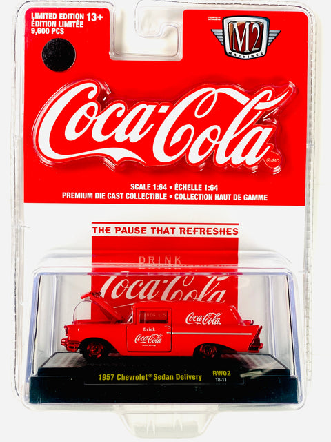 M2 Machine Coca Cola 1957 Chevrolet Sedan Delivery Chase - Damaged Blister