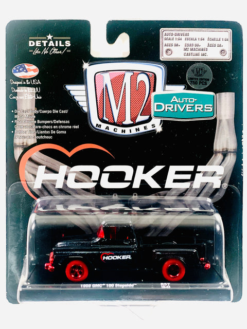 M2 Auto-Drivers Hooker GMC 100 Stepside Truck Chase - Damaged Card/Blister