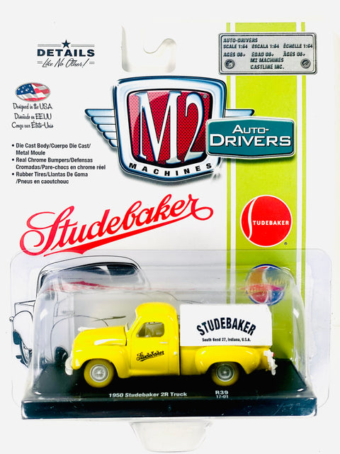 M2 Auto-Drivers 1950 Studebaker 2R Truck Chase - Damaged Card/Blister