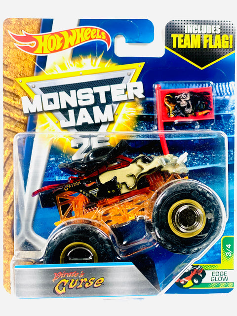 Hot Wheels 2017 Monster Truck & Car Monster Jam Edge Glow Pirate's Curse (3/4)