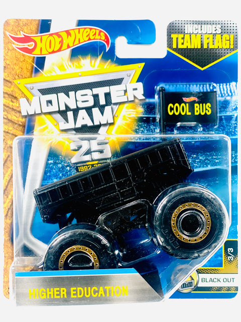 Hot Wheels 2017 Monster Truck & Car Monster Jam Black Out Higher Education (3/3)