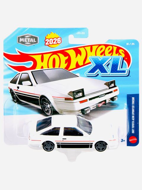 Hot Wheels 2026 XL Series 1:43 Scale Case C 1987 Toyota AE86 Sprinter Trueno