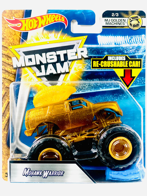 Hot Wheels 2018 Monster Truck & Car Monster Jam Golden Machines Mohawk Warrior (2/3)