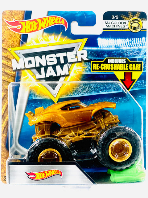 Hot Wheels 2018 Monster Truck & Car Monster Jam Golden Machines HW (3/3)