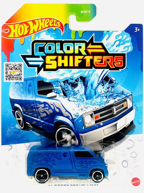 Hot Wheels 2022 Color Shifters '77 Dodge Custom Van - Damaged Card