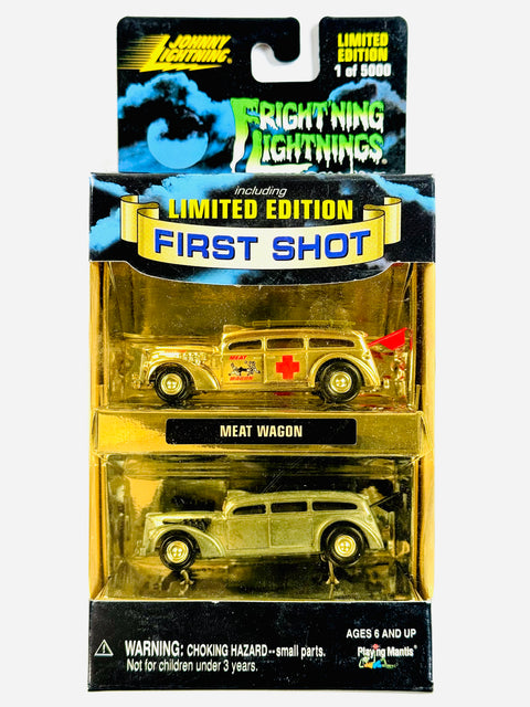 Johnny Lightning Frightning Lightnings Episode 2 First Shot 2 Car Set Meat Wagon - Damaged Box