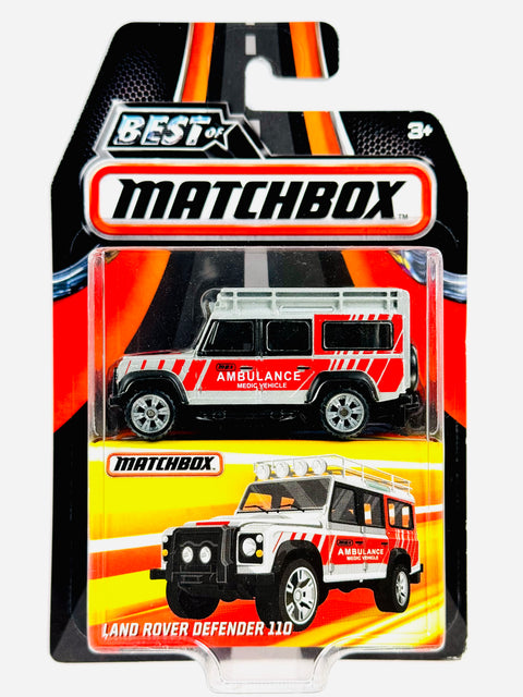 Matchbox 2016 Best of MBX Series 1 Land Rover Defender 110 Ambulance - Damaged Card