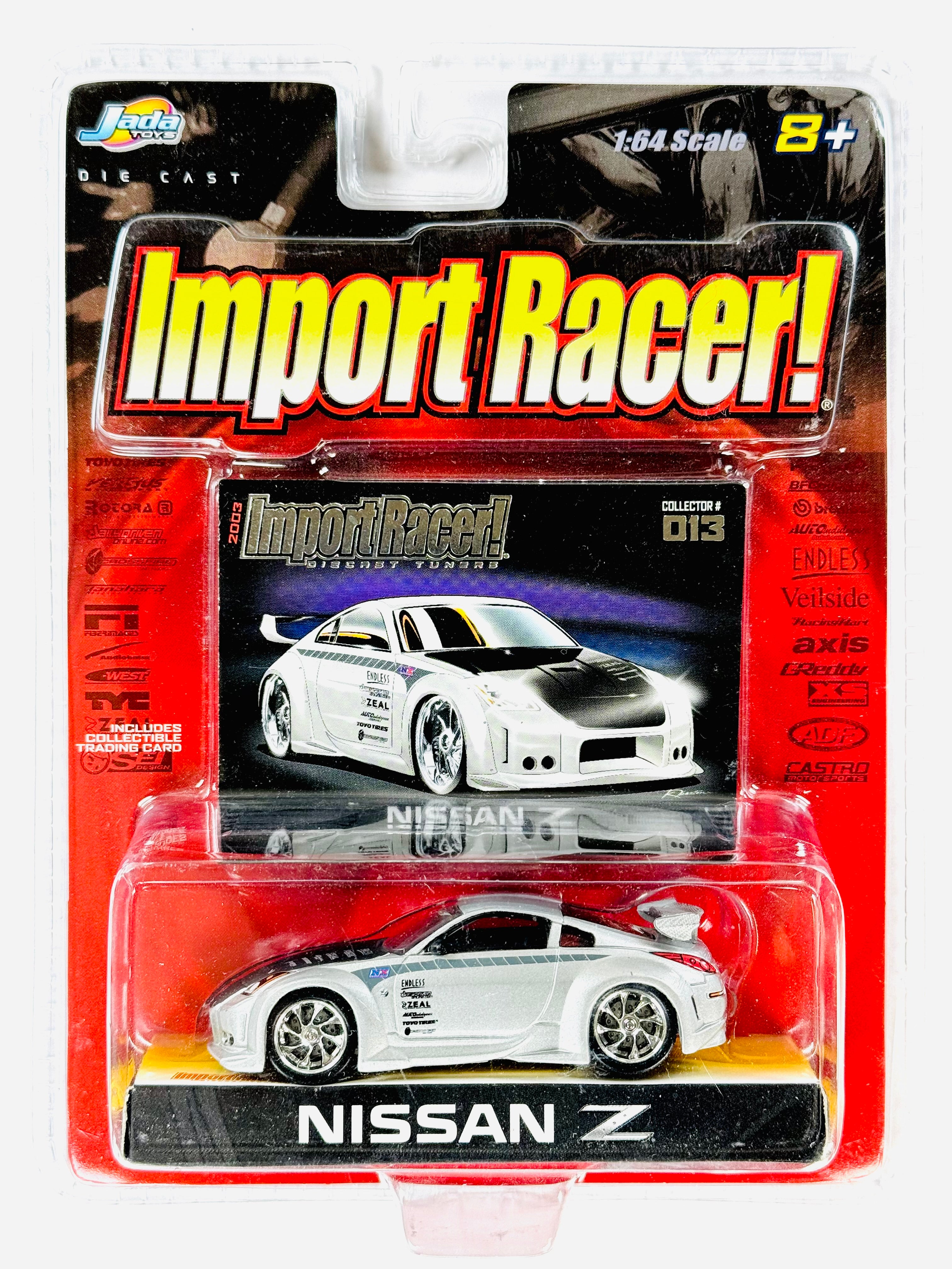 ミニカー Jada Toys Nissan Option D RSR Z33 1/18 Jada Toys 2004 Import Racer! Nissan Z - Damaged Card/Blister