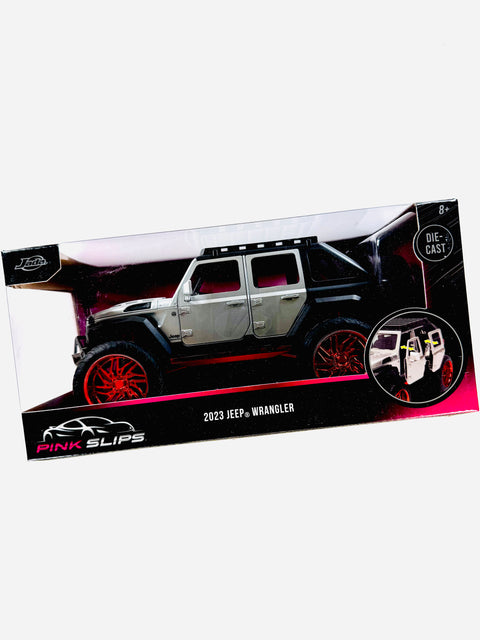 Jada 1/24 Scale Pink Slip 2023 Jeep Wrangler Chase - Damaged Box