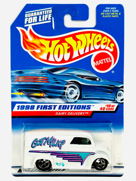 Hot Wheels 1998 First Editions Got Milk Dairy Delivery (10/40