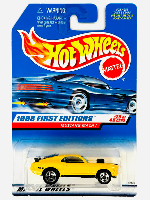 Hot Wheels 1998 First Editions Mustang Mach I (29/40) - Damaged Card/Blister