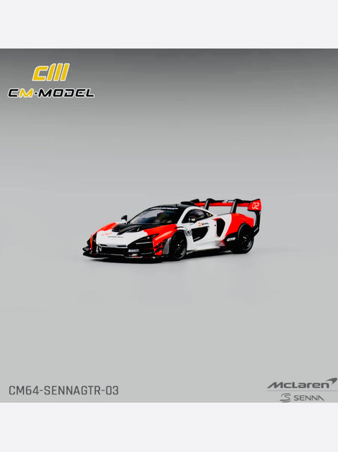 CM Model McLaren Senna GTR Red & White