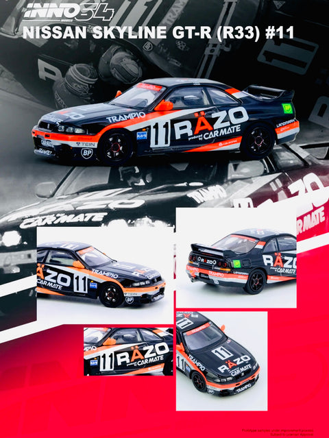Inno64 Nissan Skyline GT-R R33 #11 "Razo Trampio" N1 Super Endurance Series - Sendan Highland 1995 Winner