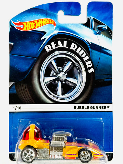 Hot Wheels 2015 Real Riders Series Bubble Gunner - Damaged Card/Blister