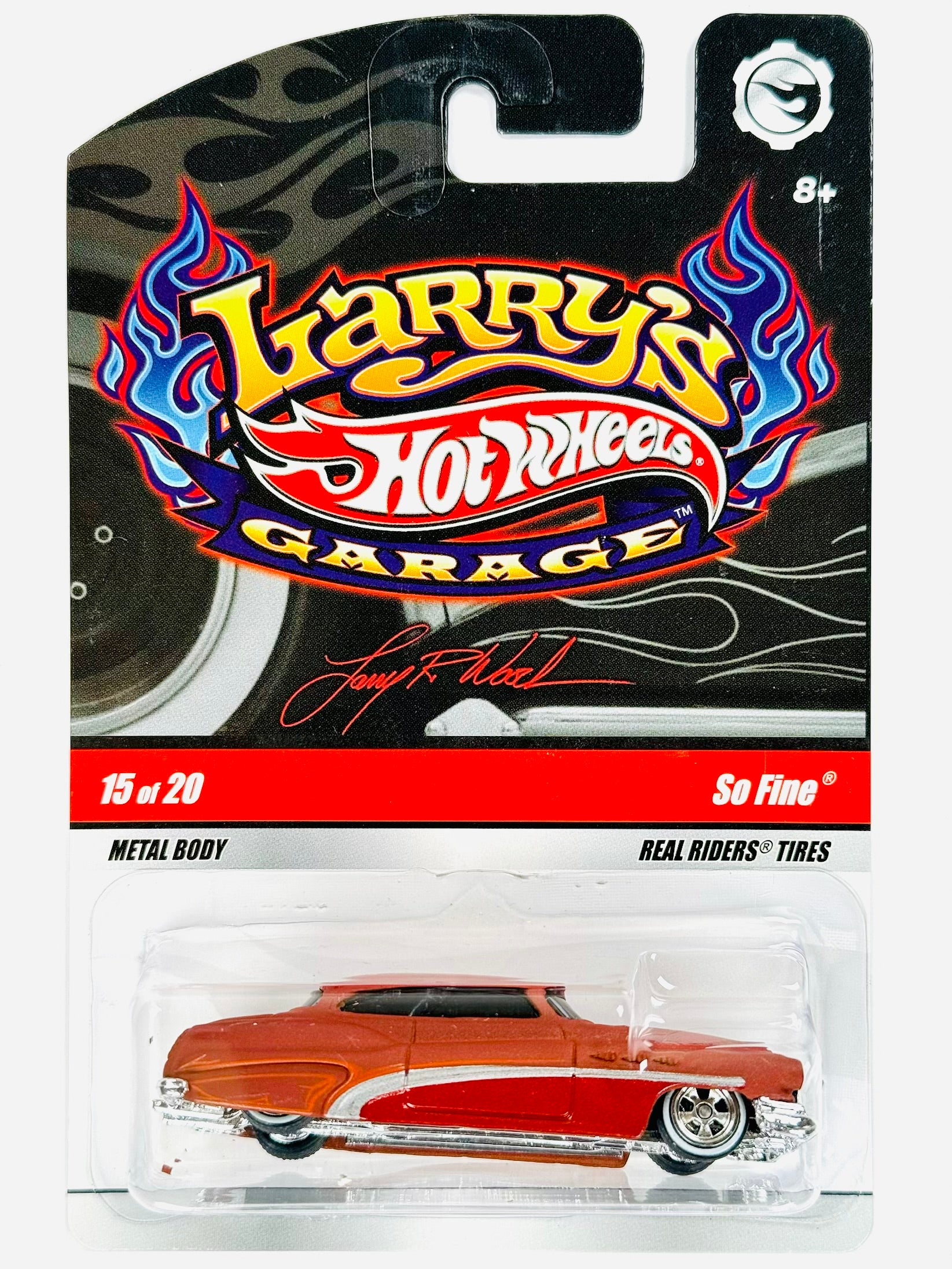 Larry's Hot Wheels ホットウィール　SO FINE Hot Wheels Larry's Garage So Fine Burnt Orange - Damaged Card