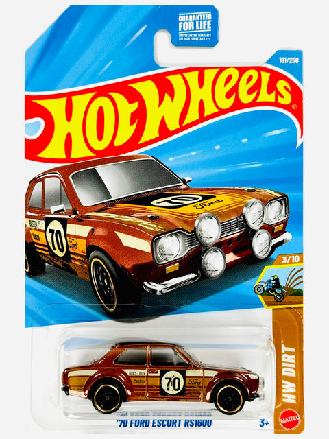 Hot Wheels HW Drift '70 Ford Escort RS1600 Brown (161/250) - Damaged Card/Blister