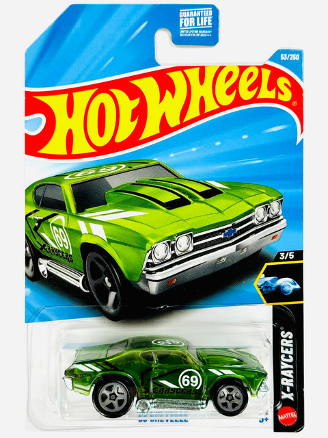 Hot Wheels X-Raycers '69 Chevelle Green (53/250) - Damaged Card/Blister