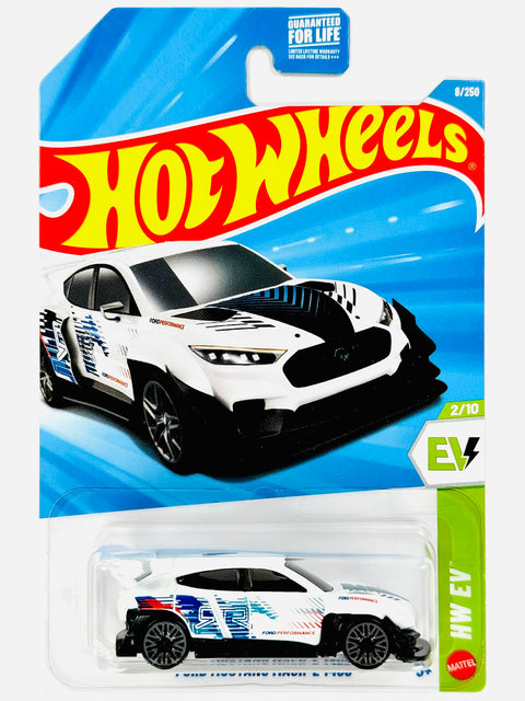Hot Wheels HW EV Ford Mustang Mach-E 1400 White (8/250) - Damaged Card/Blister
