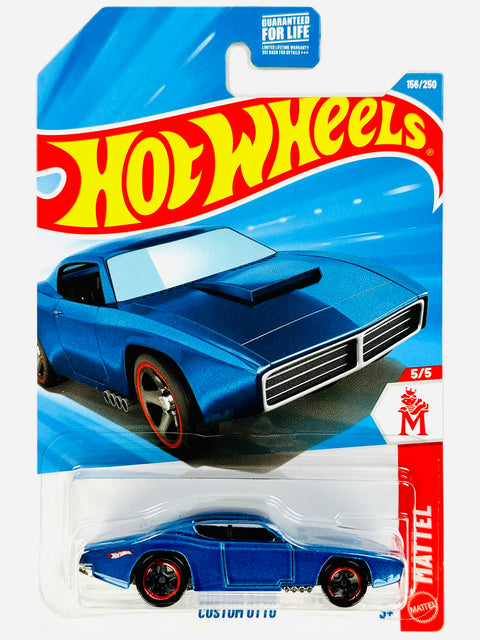 Hot Wheels Mattel Custom Otto Blue (156/250) - Damaged Card/Blister