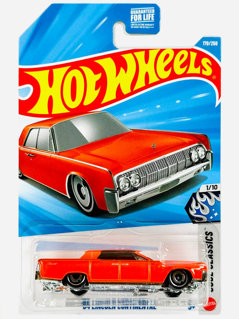Hot Wheels Cool Classics '64 Lincoln Continental Orange (170/250) - Damaged Card/Blister