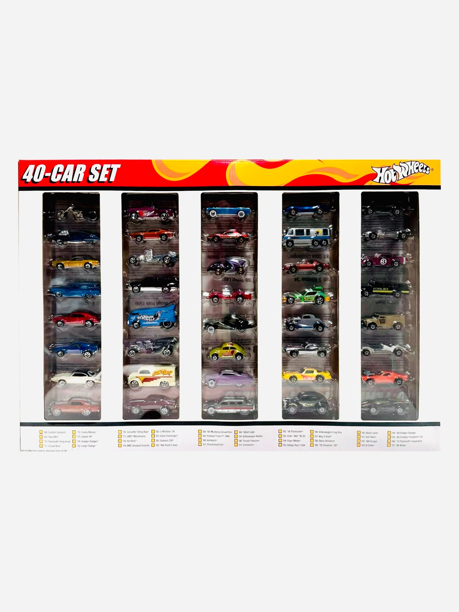 40 YEARS OF HOT WHEELS ホットウィール40周年記念セット Hot Wheels 2007 40th Anniversary Set 40 Years of Hot Wheels