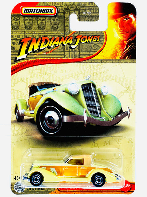 Matchbox 2025 Basic Case J Indiana Jones 1936 Auburn Speedster