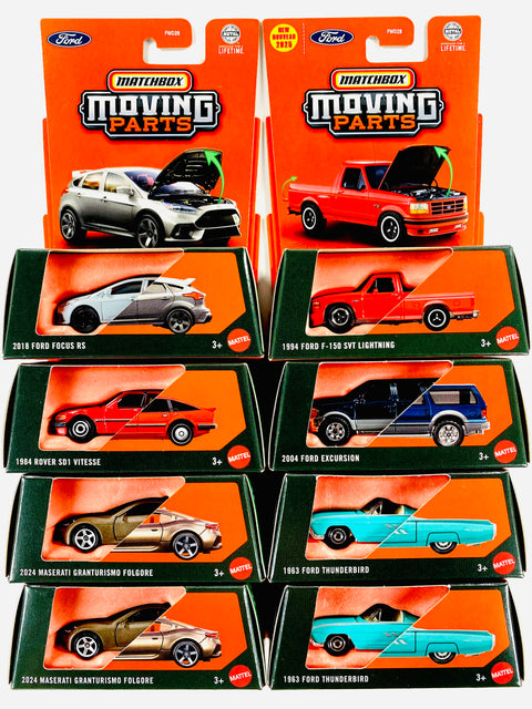 Matchbox 2025 Moving Parts Factory Sealed Case G (8 Cars)