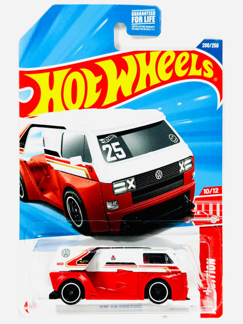 Hot Wheels 2025 Target Exclusive Red Edition VW T3 Custom - Damaged Card/Blister
