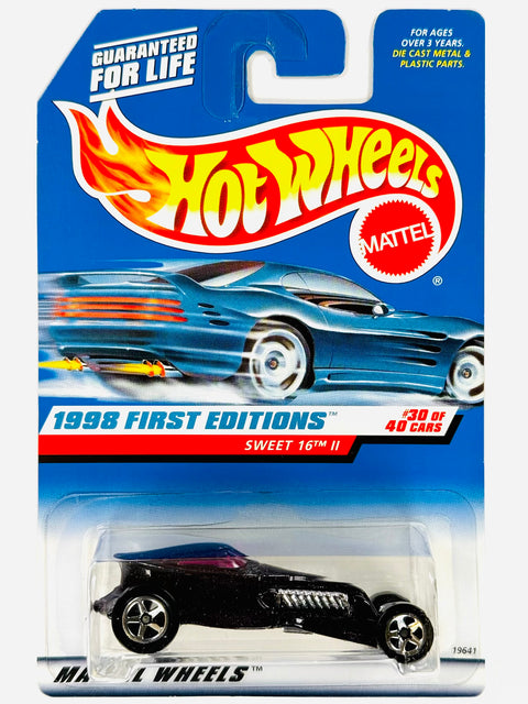Hot Wheels 1998 First Editions Sweet 16 II Purple (30/40) - Damaged Card/Blister