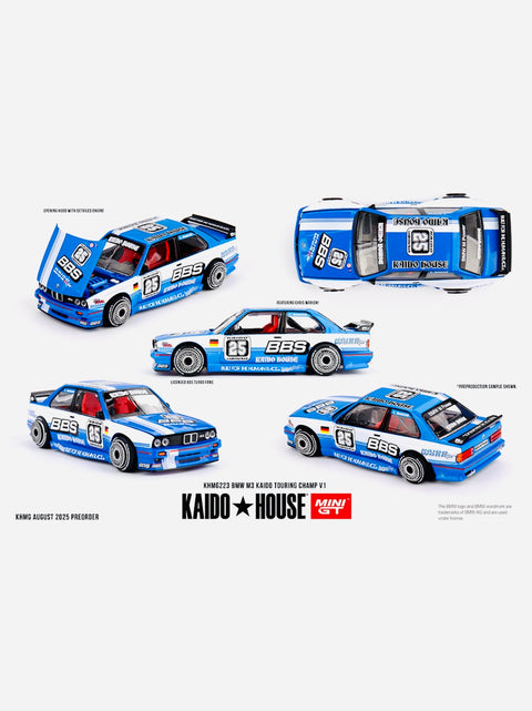 Mini GT x Kaido House Collab Factory Sealed BMW M3 Kaido Touring Champ V1  Blue/White #223