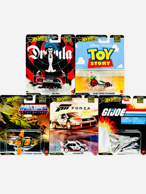 Hot Wheels 2026 Pop Culture Case R (Set of 5 Cars)