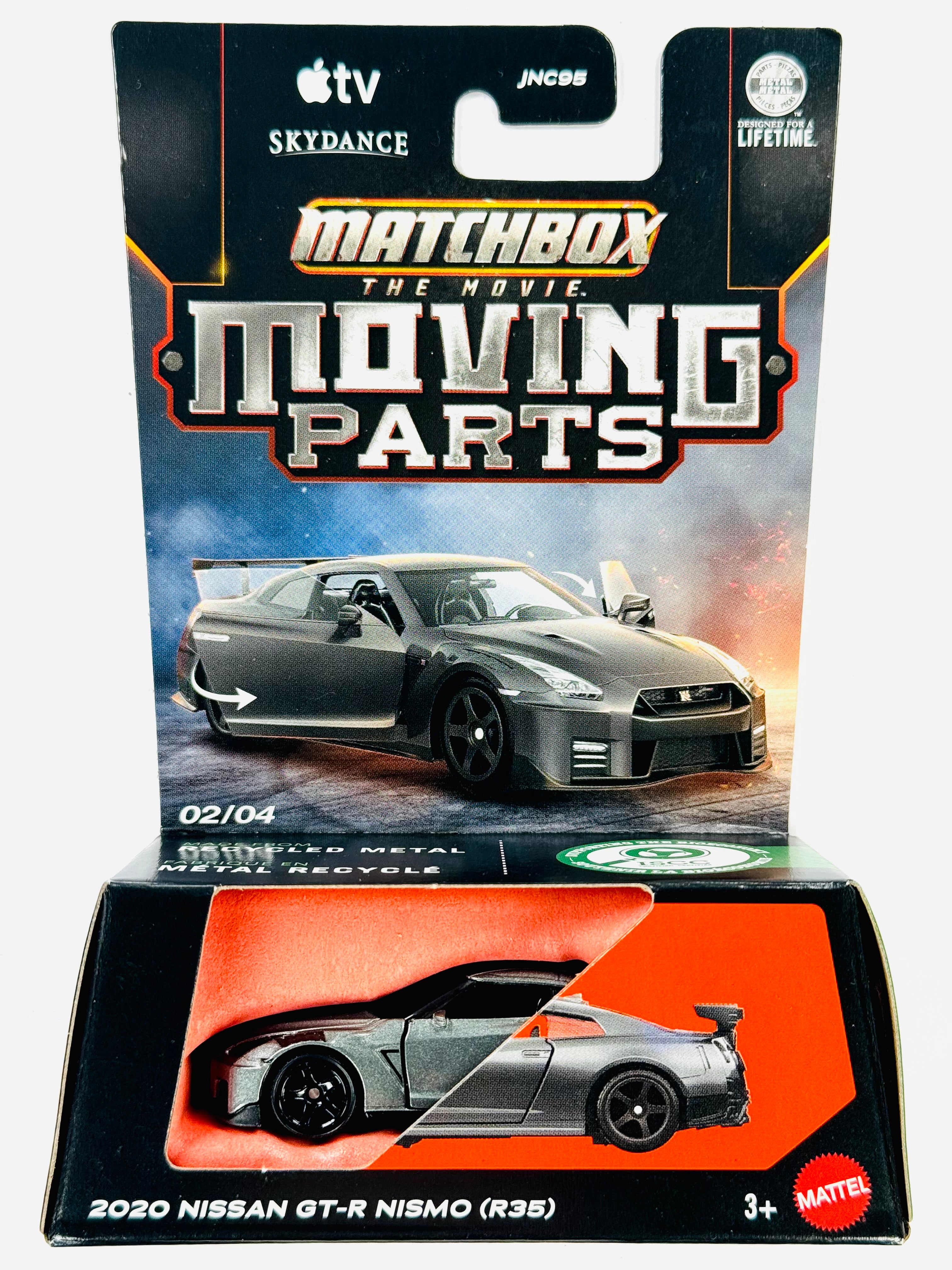 Matchbox 2026 The Movie Moving Parts Case A 2020 Nissan GT-R Nismo