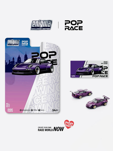 Pop Race Enigma Exclusive Porsche RWB 997 #015 – Jcardiecast