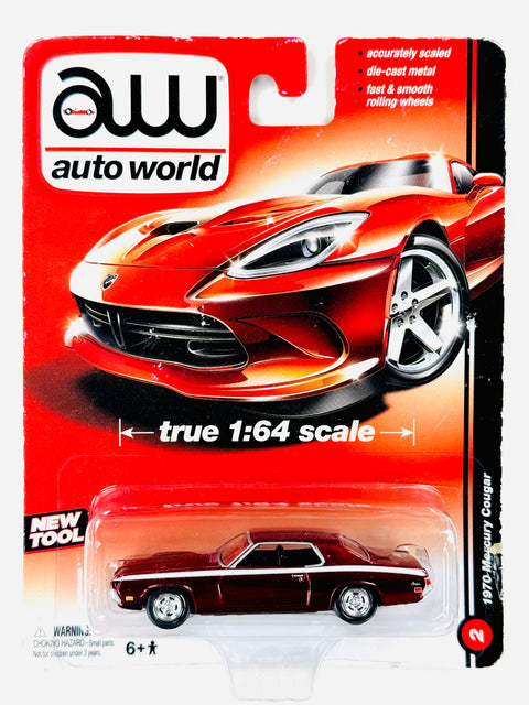 Auto World New Tool 1970 Mercury Cougar Chase - Damaged Card