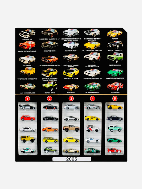 Hot Wheels 2025 Walmart Exclusive Boulevard Premium Box Set (25 Cars)