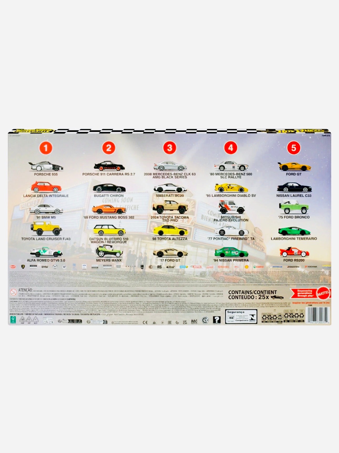 Hot Wheels 2025 Walmart Exclusive Boulevard Premium Box Set (25