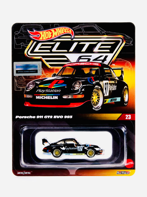 Hot Wheels 2026 RLC Exclusive Elite 64 PlayStation Porsche 911 GT2 EVO 993