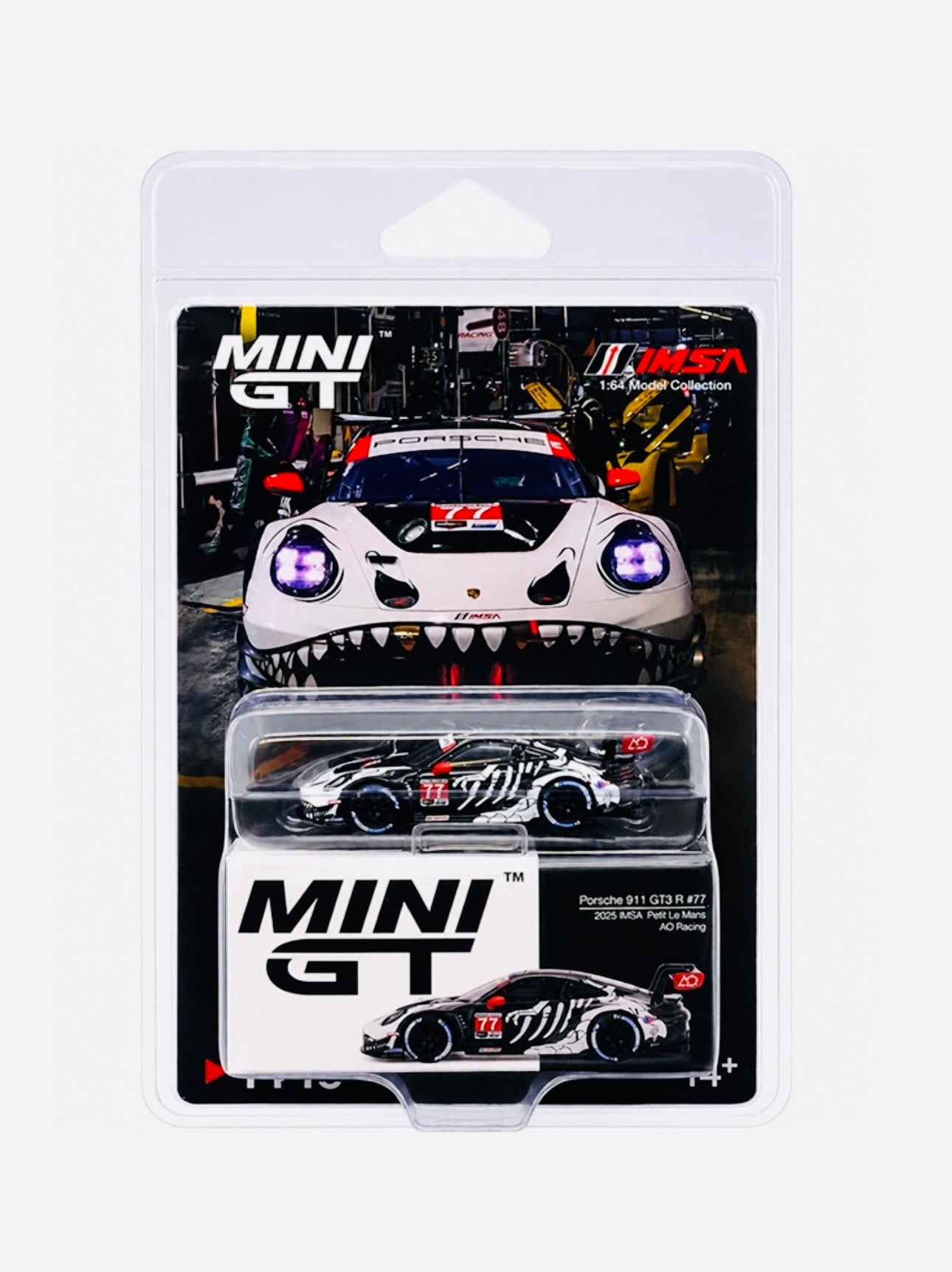 Mini GT Mijo Exclusive Porsche 911 GT3 R #77 AO Racing 2025 IMSA