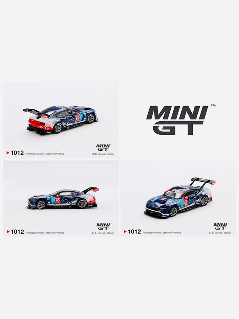 Mini GT Mijo Exclusive Ford Mustang GT3 #65 Ford Multimatic Motorsports 2024 IMSA Daytona 24 Hrs #1012