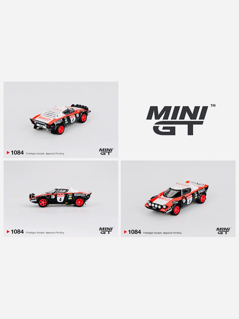 Mini GT Mijo Exclusive Lancia Stratos HF #4 1978 Rally Sanremo Winner #1084