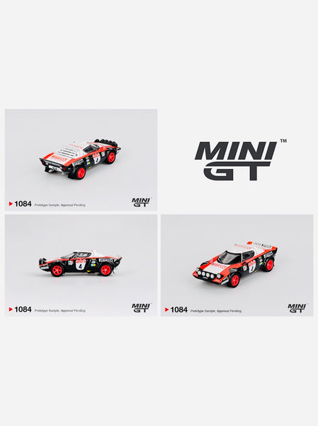Mini GT Mijo Exclusive Lancia Stratos HF #4 1978 Rally Sanremo