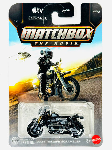 Matchbox 2026 The Movie Basic Case A 2024 Triumph Scrambler Long Card
