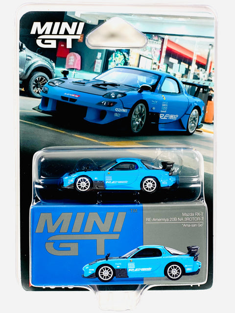 Mini GT Mijo Exclusives Mazda RX-7 RE-Amemiya 20B NA 3ROTOR-7 “Ama-san Go” #1046